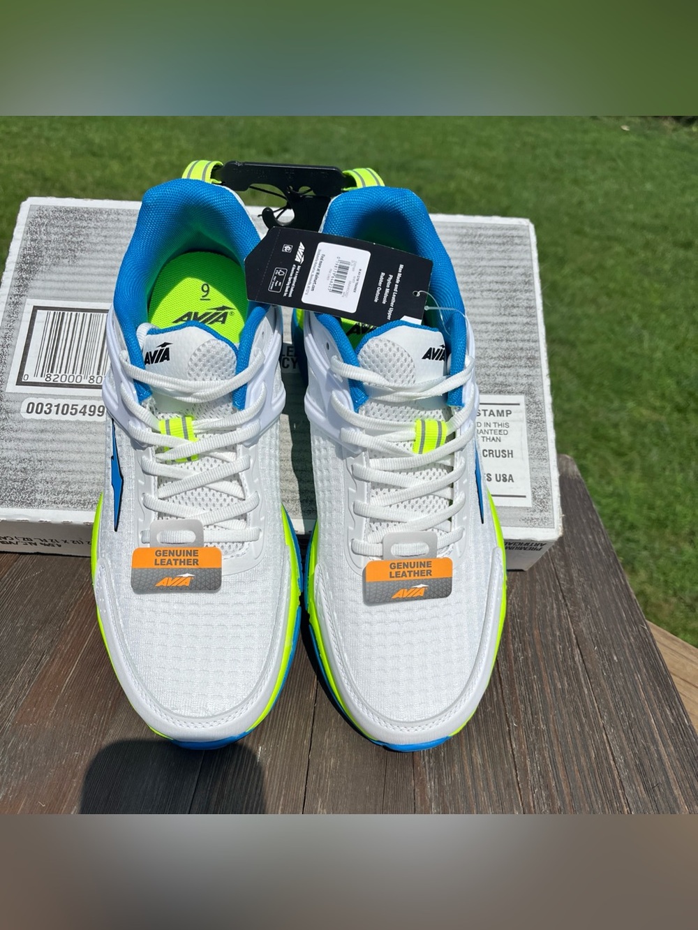 Avia Mens Sneakers White Size 9 New With Tags